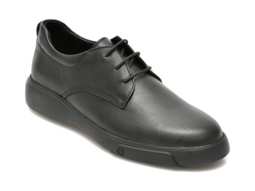 Pantofi OTTER negri, M6129, din piele naturala