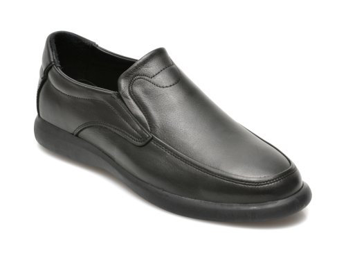 Pantofi OTTER negri, M6139, din piele naturala
