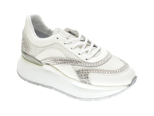 Pantofi sport FLAVIA PASSINI albi, 28121, din piele naturala