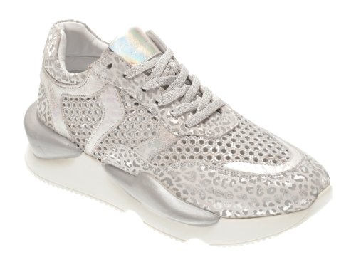 Pantofi sport FLAVIA PASSINI argintii, 135P60, din piele naturala
