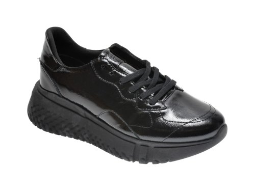 Pantofi sport FLAVIA PASSINI negri, 2766, din piele naturala lacuita