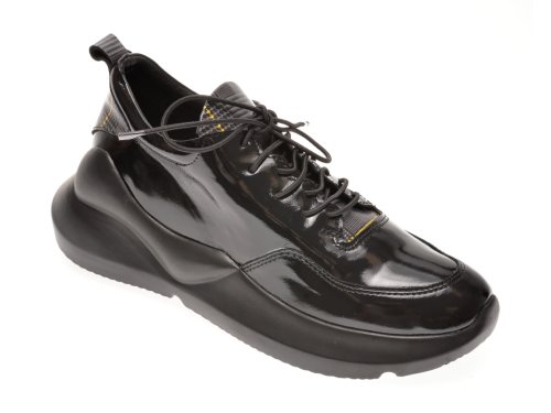 Pantofi sport FLAVIA PASSINI negri, 471591, din piele naturala lacuita