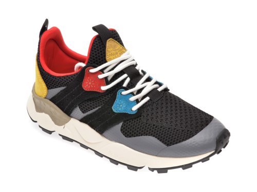 Pantofi sport FLOWER MOUNTAIN negri, 2014760, din material textil