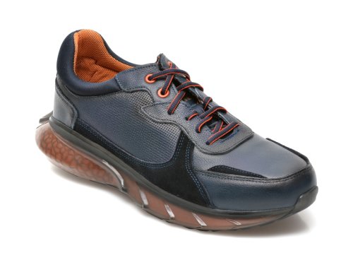Pantofi sport OTTER bleumarin, 21RBY11, din piele naturala
