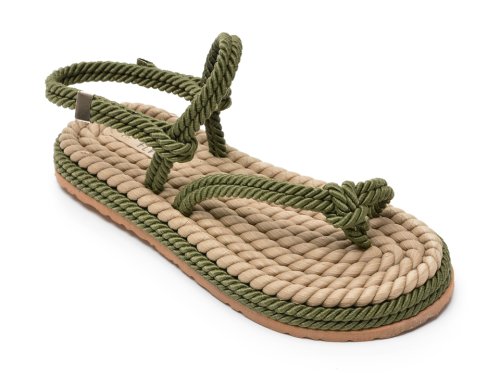 Sandale FLAVIA PASSINI kaki, 22103, din material textil
