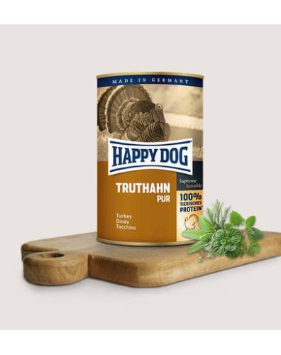 HAPPY DOG Truthahn Pur cu curcan 800 g