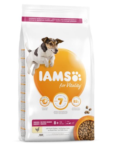 IAMS For Vitality Senior hrana uscata pentru caini seniori de talie mica si medie, cu pui, 5 kg