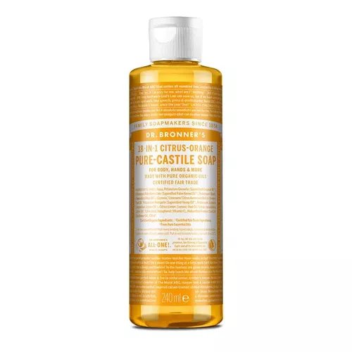 Săpun lichid Organic de Castilia 18-in-1, Citrice | Dr.Bronner's