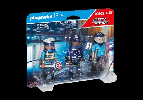 Playmobil PM70669 Set 3 Figurine Politisti