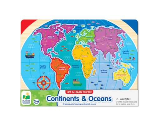 Puzzle The Learning Journey Sa Invatam Continentele si Oceanele