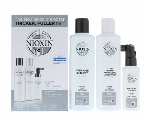 Nioxin System 1 Pachet complet anticadere normala pentru par natural 350ml