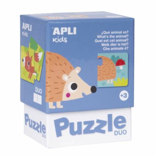 Set 12 puzzle-uri din cate 2 piese � Ghiceste animalul