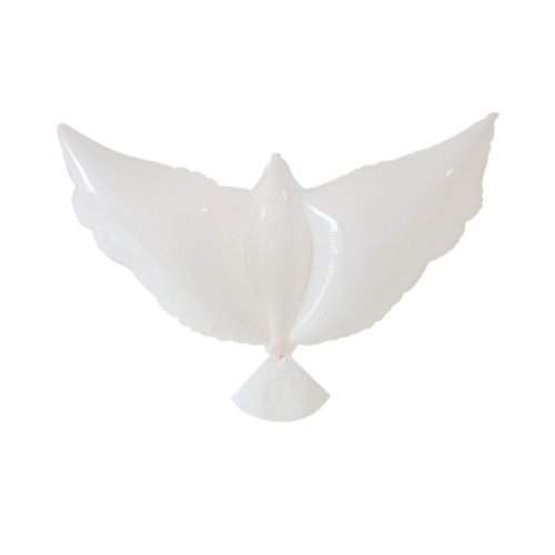 Balon folie porumbel alb 100 x 55 cm