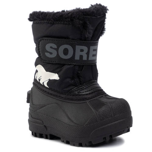 Cizme de zăpadă SOREL - Toddler Snow Commander NV1960 Black/Charcoal 010