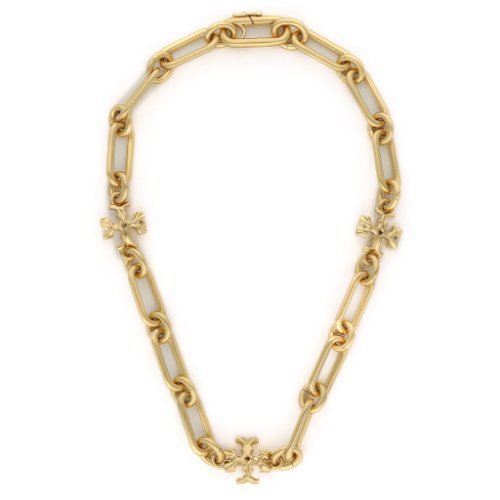 Colier TORY BURCH - Roxanne Chain Short Necklace 86570 Gold
