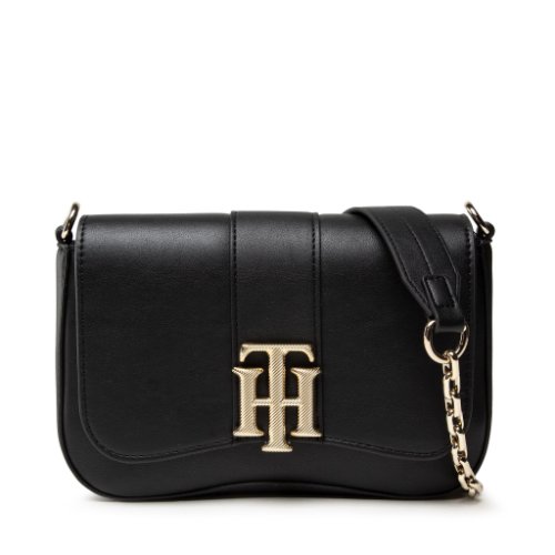 Geantă TOMMY HILFIGER - Lock Crossover AW0AW10102 BDS