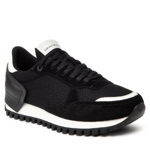Sneakers EMPORIO ARMANI - X4X574 XN196 Q839 Black/Off White/Black
