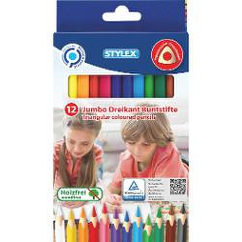 Creioane color Jumbo 12 culori/cutie 25092