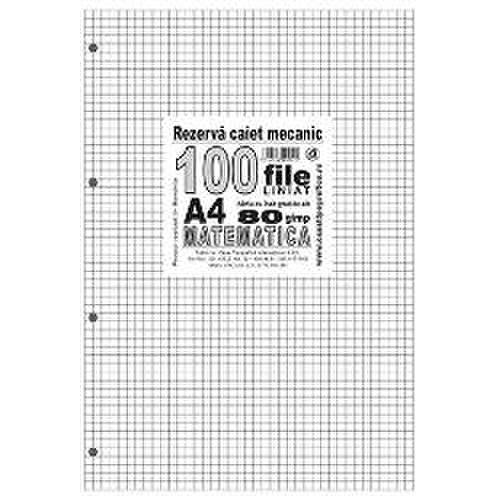 Casa Tipografica International - Rezerve caiet mecanic a4 100 file matematica casa tipografica