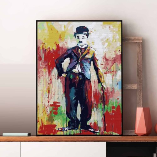 Charlie Chaplin - Pictură pe numere