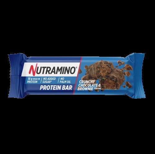 Baton proteic Crispy Chocolate Brownie, 55g, Nutramino