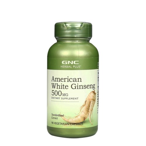 Ginseng alb american 500mg Herbal Plus, 90 capsule, GNC