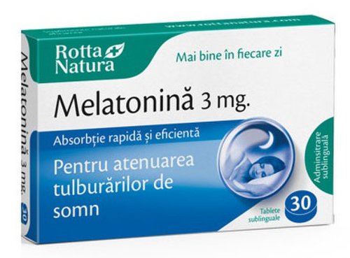 Melatonina 3mg, 30 tablete, Rotta Natura