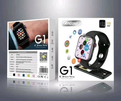 Ceas Smartwatch Andowl G1 Black Sport Band, SIM card, procesor MTK6261D, negru