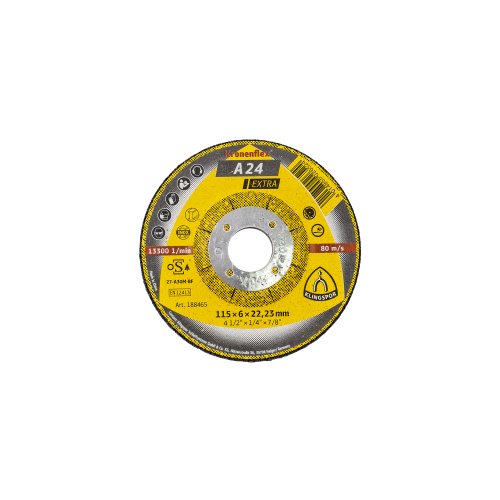 Disc de polizare Klingspor A 24 Extra, 115x6x22.23mm / EXT 188465
