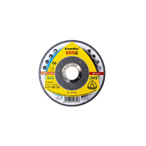 Disc de polizare Klingspor, EDGE, 115x1.2x22.23mm / EXT 317818