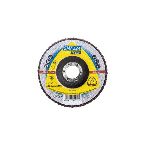 Disc lamelar frontal Klingspor SMT 324, P40 125X22.23 MM / EXT 321510