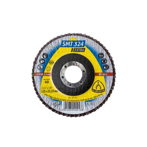 Disc lamelar frontal Klingspor SMT 324, P60 115X22.23 / EXT 321511