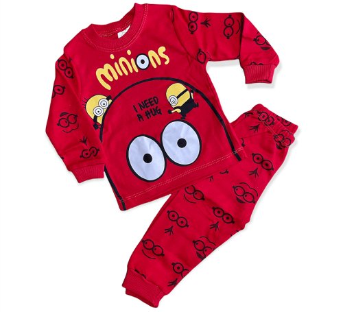 Minions pijama bumbac copii COD 2821
