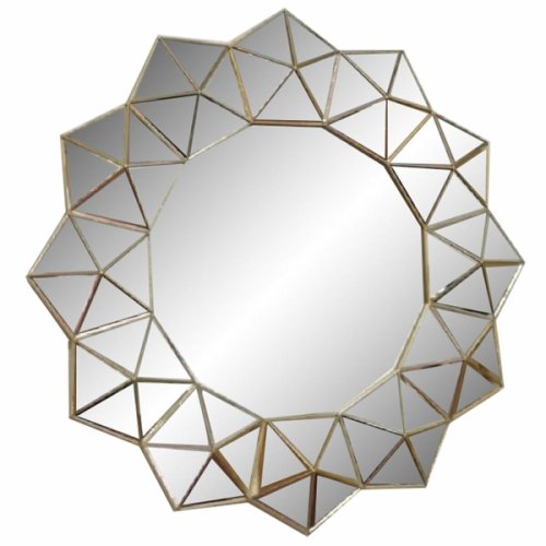 Oglindă de perete DKD Home Decor Geam Argintiu polipropilenă (60 x 5 x 60 cm)