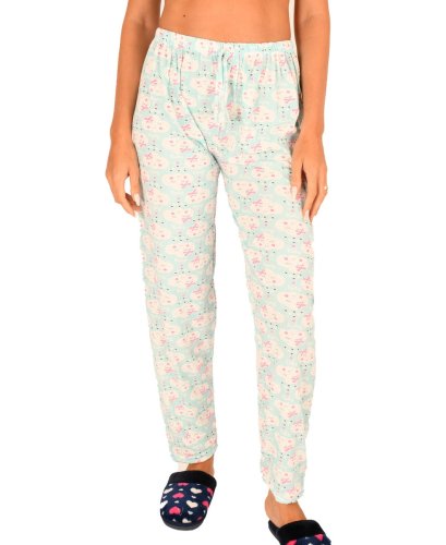 Pantaloni de pijama turcoaz norisori