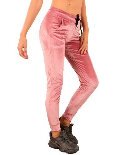 Pantaloni din catifea roz - cod HP712