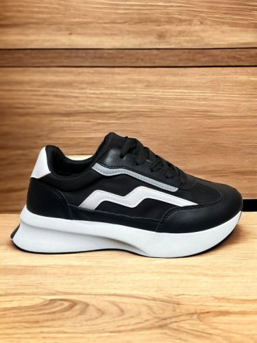 Pantofi sport dama negru/alb