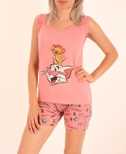 Pijama pentru dama roz Tom&Jerry- cod 46297