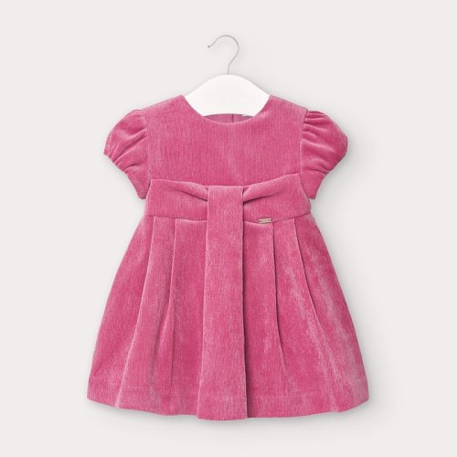 Rochie de fete din catifea roz Mayoral