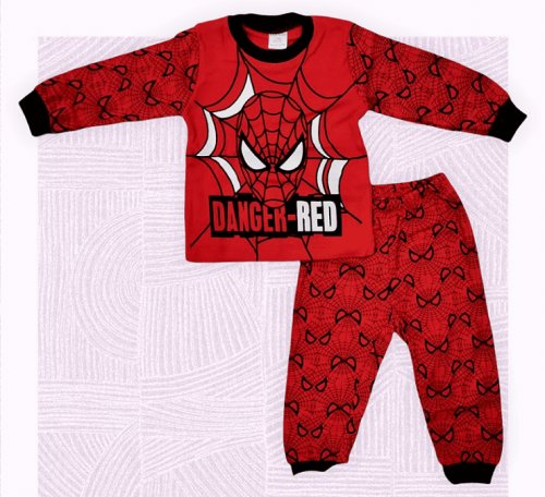 Spider-Man pijama bumbac copii, COD 2822