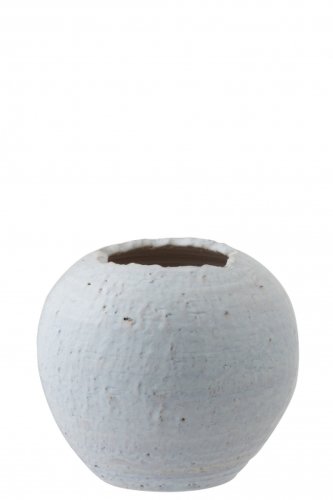 Ghiveci, Ceramica, Alb, 30x30x33 cm
