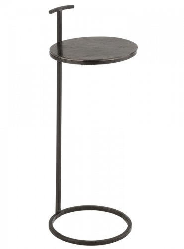 Jolipa - Masuta toni, metal, negru, 25x25x65.5 cm