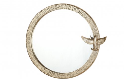 Oglinda Bird, Aluminiu, Auriu, 40 cm