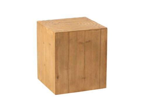 Jolipa - Taburet, lemn, natural, 40x40x46 cm