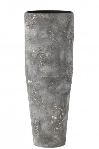 Vaza Cylinder, Metal Fier, Gri, 23x23x70 cm