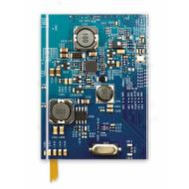 Circuit board blue (foiled journal)