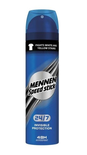 Deodorant Spray Invisible Protection, 150 ml, Mennen Speed Stick