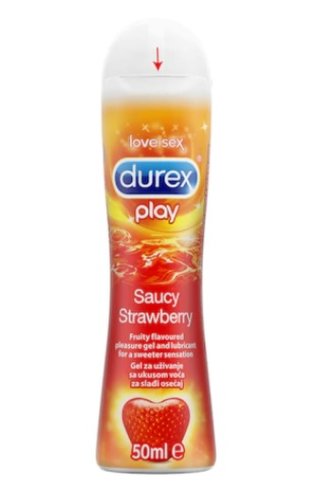 Durex Lubrifiant Saucy Strawberry, 50 ml