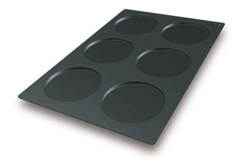 Forma pentru 6 discuri, silicon de culoare neagra, diametru forma 160mm, din silicon