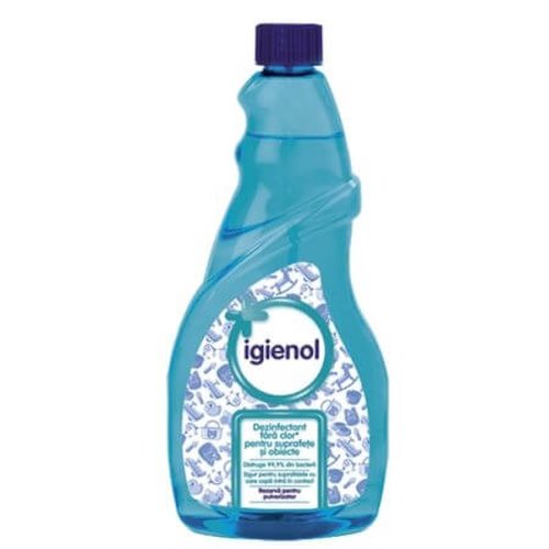 Igienol Biocid Rezerva dezinfectant fara clor Marin 750 ml, avizat Ministerul Sanatatii